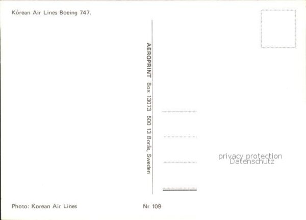 Flugzeuge Zivil Korean Air Lines Boeing 747 – Bild 2