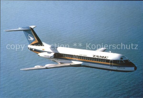 Flugzeuge Zivil Tame Fokker F-28-4000 Fellowship HC-BMD