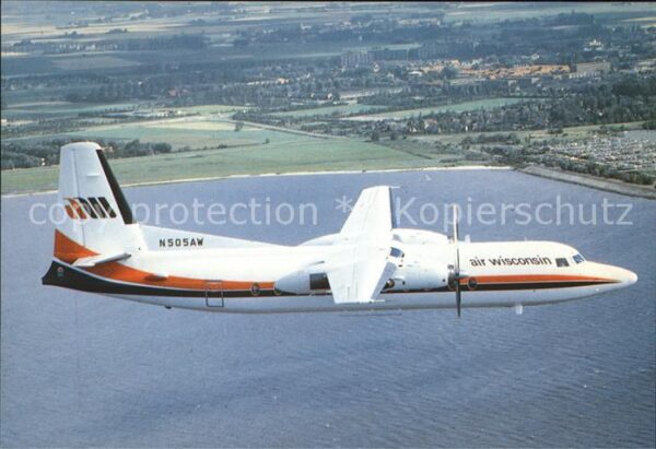 Flugzeuge Zivil Air Wisconsin Fokker F-27 N505AW Friend