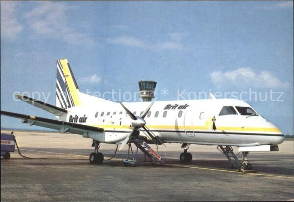 Flugzeuge Zivil Brit Air Saab SF 340 F-GFBZ