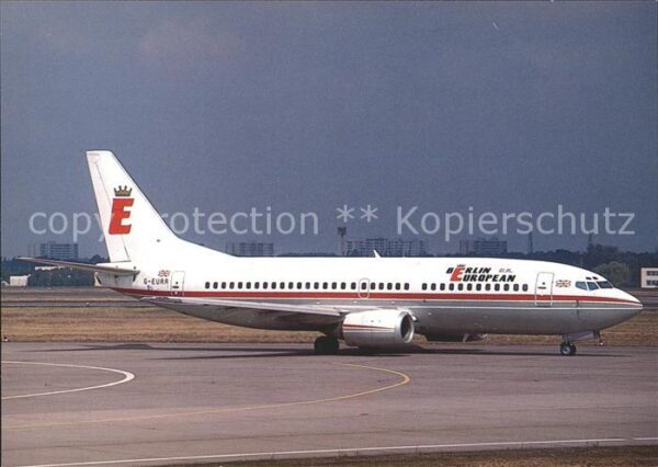 Flugzeuge Zivil Berlin European U.K. Boeing 737-3L9 G-E