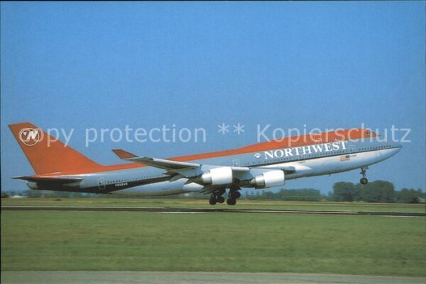 Flugzeuge Zivil Northwest Airlines Boeing 747-451 N668U