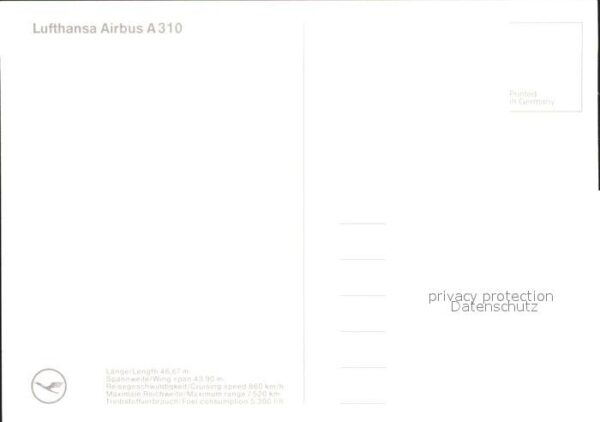 Lufthansa Airbus A 310 – Bild 2