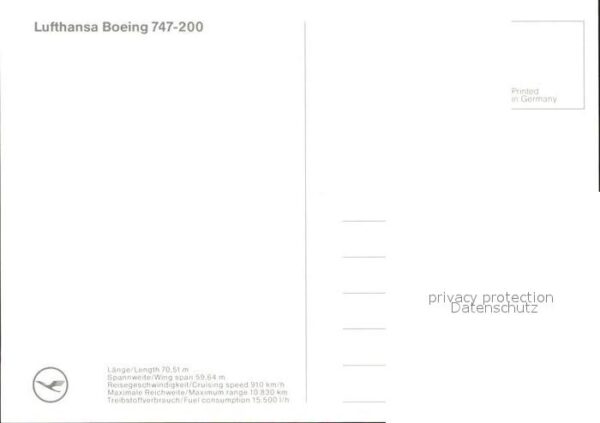 Lufthansa Boeing 747-200 – Bild 2