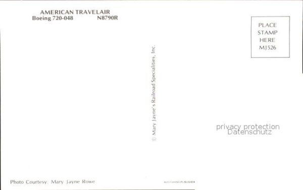 Flugzeuge Zivil American Travelair Boeing 720-048 N8790 – Bild 2