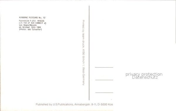 Flugzeuge Zivil Fairchild F-27J N1823G c/n 112 Air Conn – Bild 2