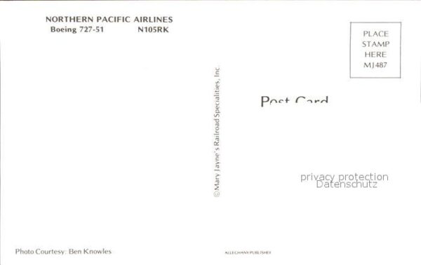 Flugzeuge Zivil Northern Pacific Airlines Boeing 727-51 – Bild 2