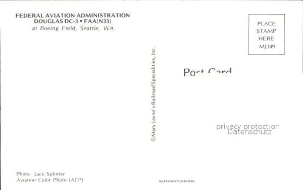 Flugzeuge Zivil Federal Aviation Administration Douglas – Bild 2
