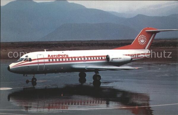 Flugzeuge Zivil Aeroperu OBR-1018 Fokker F-28-1000 1106