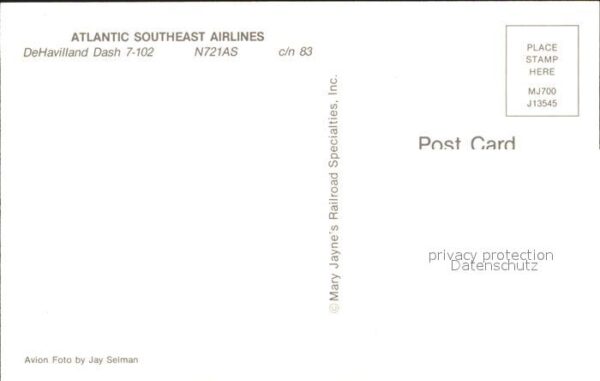 Flugzeuge Zivil Atlantic Southeast Airlines DeHavilland – Bild 2