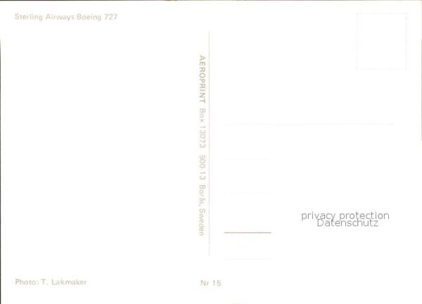 Flugzeuge Zivil Sterling Airways Boeing 727 – Bild 2