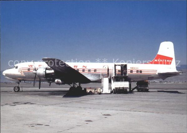 Flugzeuge Zivil Western Airlines Douglas DC-6 N93133 c/