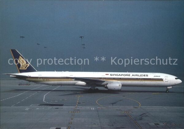 Flugzeuge Zivil Singapore Airlines Boeing 777-312 9V-SY