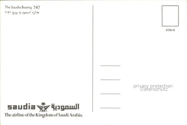 Flugzeuge Zivil The Saudia Boeing 747 – Bild 2