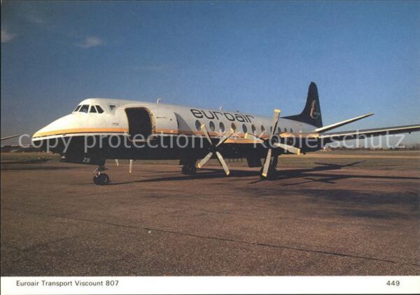 Flugzeuge Zivil Euroair Transport Viscount 807 G-CSZB