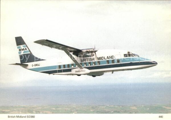 Flugzeuge Zivil British Midland SD360G-BMAJ