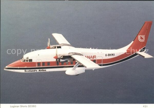 Flugzeuge Zivil Loganair Shorts SD360G-BKMX