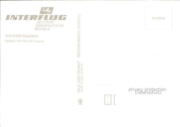 Flugzeuge Zivil Interflug A310/208 – Bild 2