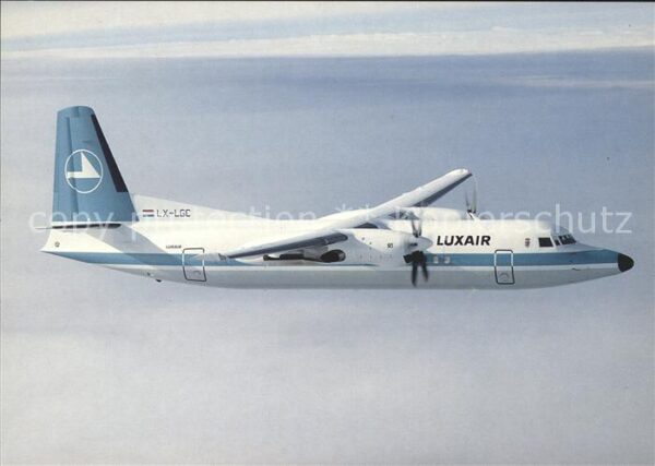 Flugzeuge Zivil Fokker 50 Luxair LX-LGC