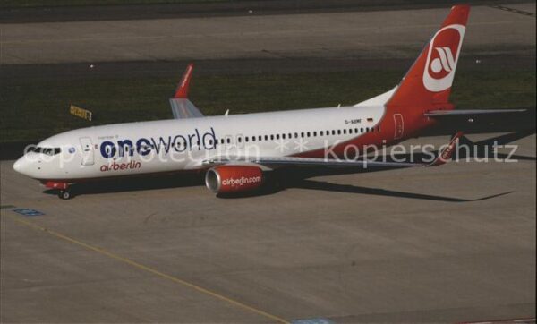 Flugzeuge Zivil Oneworld Airberlin Boeing B737-86J D-AB