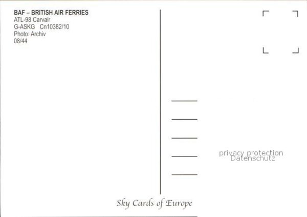 Flugzeuge Zivil BAF British Air Ferries ATL-98 Carvair – Bild 2