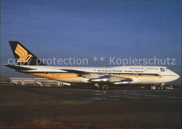 Flugzeuge Zivil Singapore Airlines Boeing B747-312 9V-S