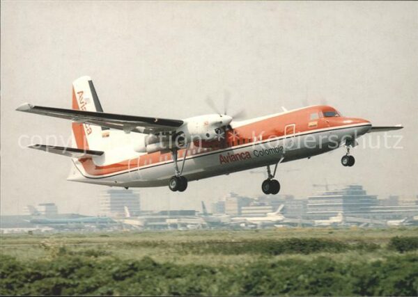 Flugzeuge Zivil Avianca Colombia Fokker F50 PH-AVH c/n2