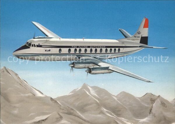 Flugzeuge Zivil KLM Royal Dutch Airlines Vickers Viscou