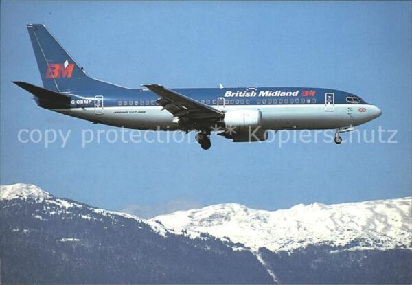 Flugzeuge Zivil British Midland Boeing 737-3Q8 G-OBMP