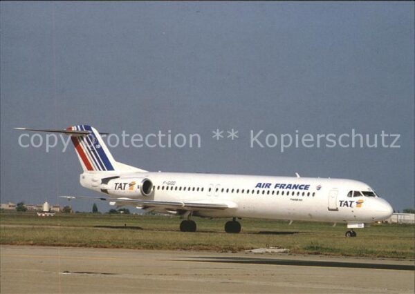 Flugzeuge Zivil Air France TAT Fokker 100 F-GIOD