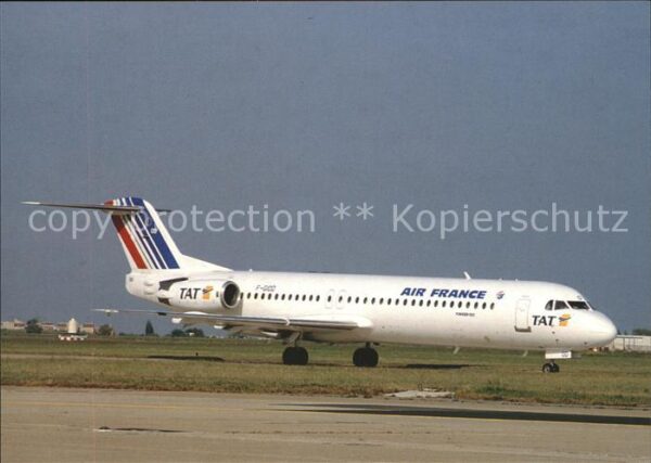 Flugzeuge Zivil Air France TAT Fokker 100 F-GIOD