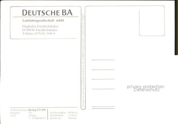 Flugzeuge Zivil Deutsche BA  Boeing 737-300 – Bild 2