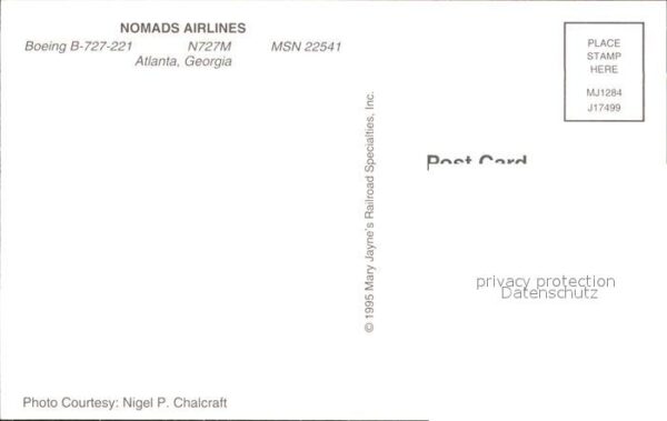 Flugzeuge Zivil Nomads Airlines Boeing B-727-221 N727M – Bild 2