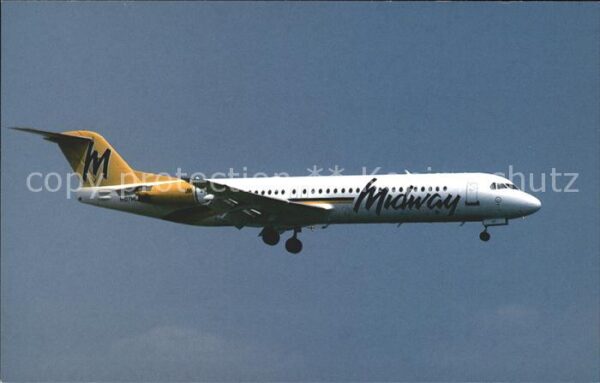 Flugzeuge Zivil Midway Airlines Fokker 100 N107ML MSN 1