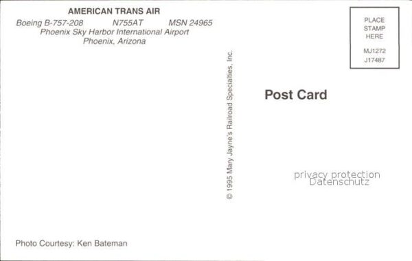 Flugzeuge Zivil American Trans Air Boeing B-757-208 N75 – Bild 2
