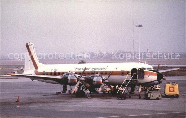 Flugzeuge Zivil Transair Sweden Douglas DC-7