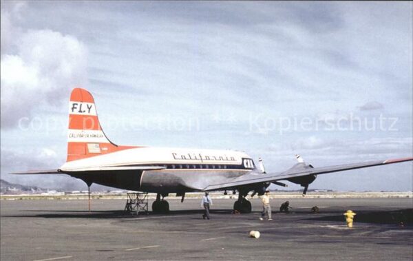 Flugzeuge Zivil California Hawaiian Airlines Douglas DC