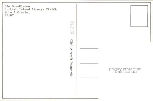 Flugzeuge Zivil BAe One-Eleven British Island Airways Y – Bild 2