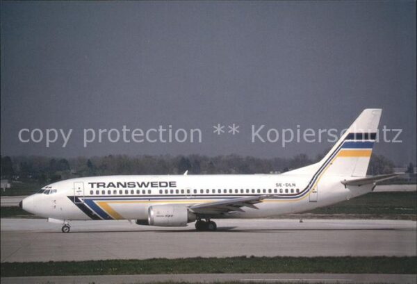 Flugzeuge Zivil Transwede Boeing 737-3Y0 SE-DLN c/n 237
