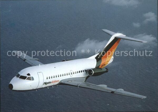Flugzeuge Zivil Pilgrim Airlines Fokker F28 MK 3000 N16