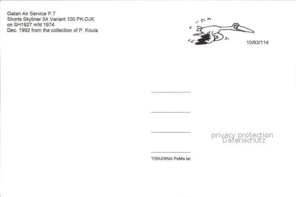 Flugzeuge Zivil Gatari Air Service P.T Shorts Skyliner – Bild 2