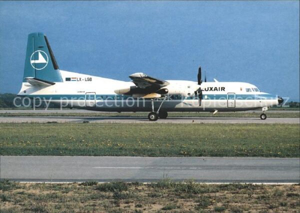 Flugzeuge Zivil Luxair Fokker 50 LX-LGB