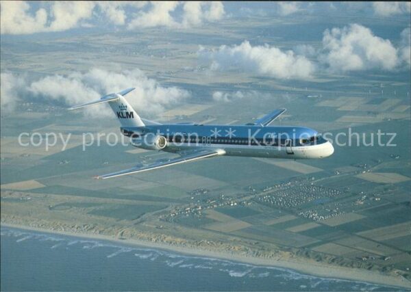 Flugzeuge Zivil Fokker 100 KLM Royal Dutch Airlines PH-