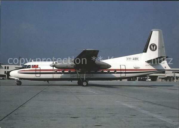 Flugzeuge Zivil XY-AEN Fokker F27-600 Burma Airways c/n