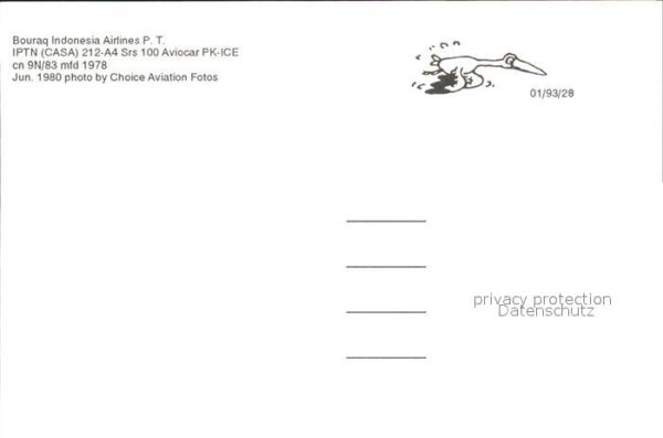 Flugzeuge Zivil Bouraq Indonesia Airlines P.T. IPTN CAS – Bild 2