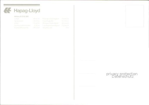 Flugzeuge Zivil Hapag-Lloyd Airbus A310-300 – Bild 2
