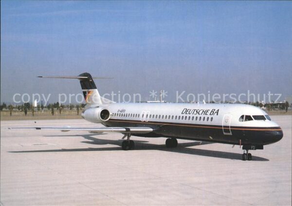 Flugzeuge Zivil Deutsch BA Fokker 100