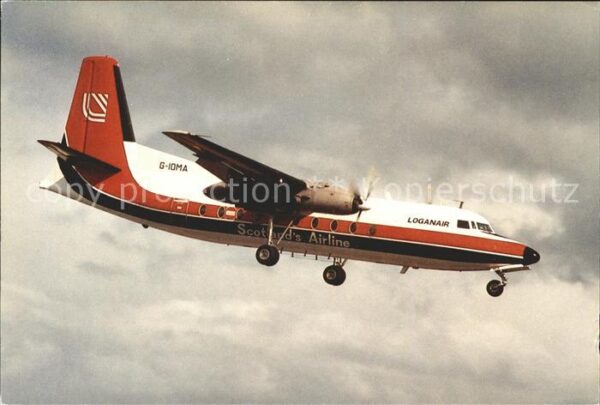 Flugzeuge Zivil G-IOMA Fokker F27-100 c/n 10106 Loganai