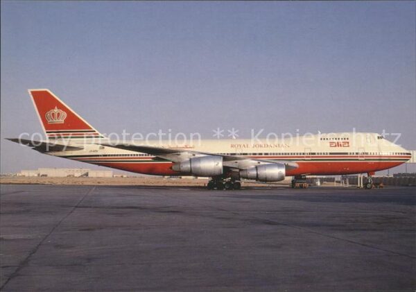 Flugzeuge Zivil Alia-Royal Jordanian Boeing 747-2D3B JY