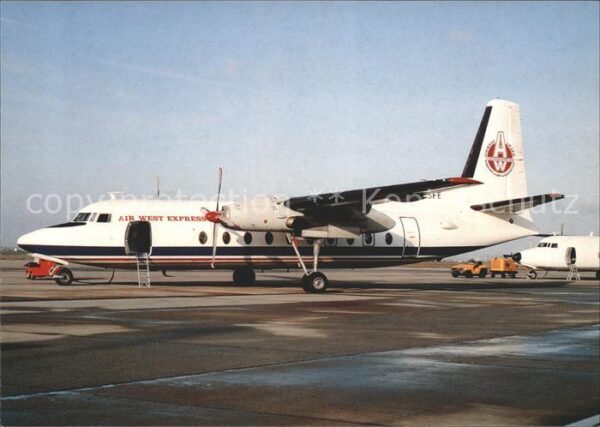 Flugzeuge Zivil Air West Express Fokker F27 Mk200 c/n 1